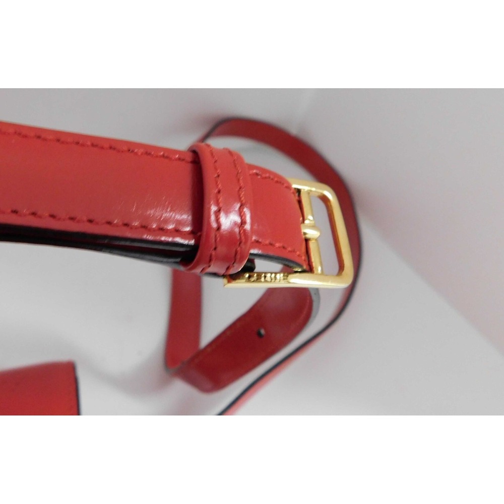 Vintage Celine Carriage Red Leather‎ Crossbody Shoulder Bag Italy - Picture 10 of 10
